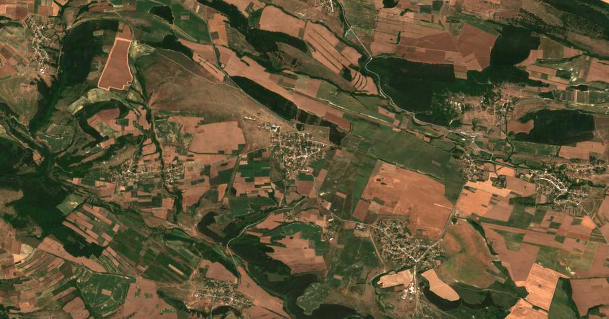 Carte satellite de Obitel