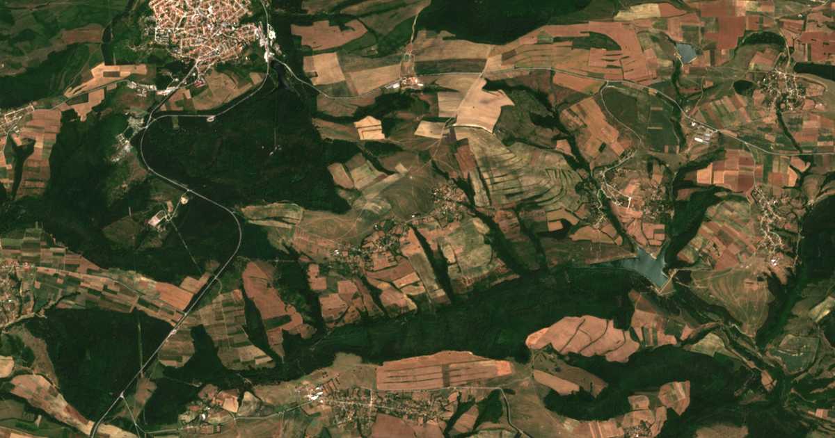 Carte satellite de Panichino