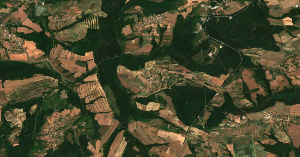 Carte satellite de Stanets