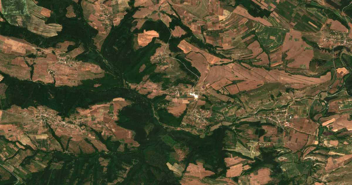 Carte satellite de Veselec