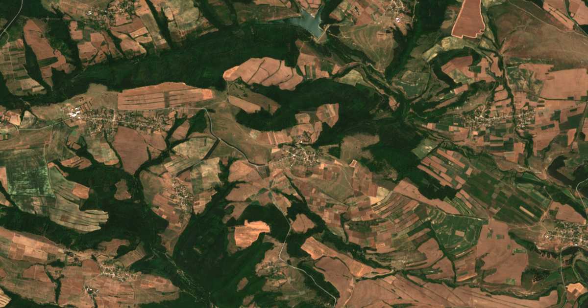 Carte satellite de Visok