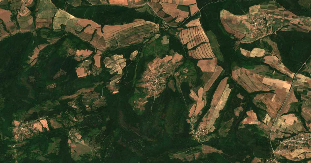 Carte satellite de Zmeyno