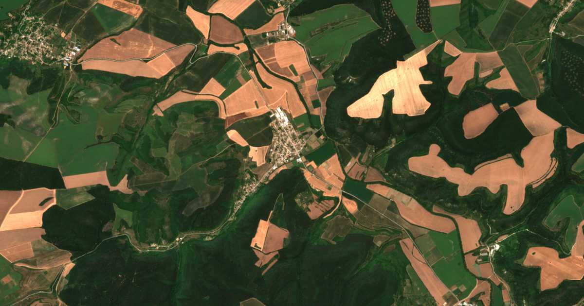 Carte satellite de Krepča