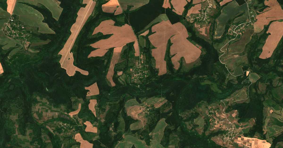 Carte satellite de Ivanča