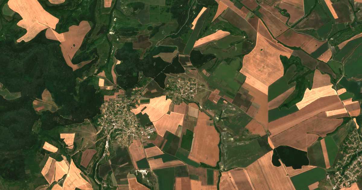 Carte satellite de Kozica