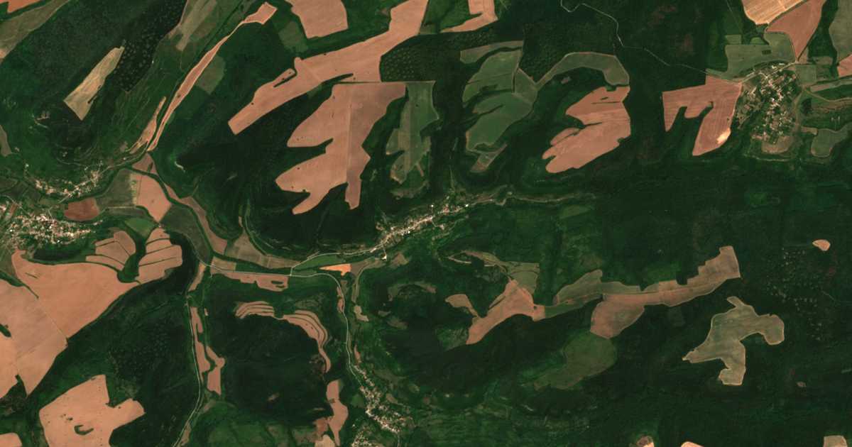 Carte satellite de Martchino