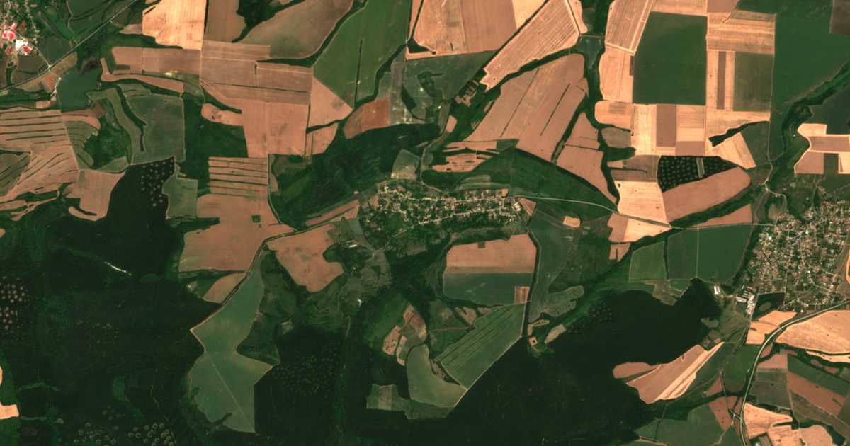 Carte satellite de Posabina