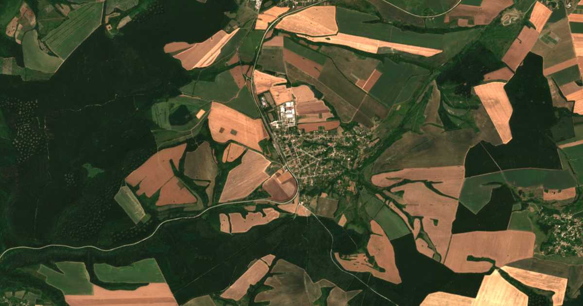 Carte satellite de Slavjanovo