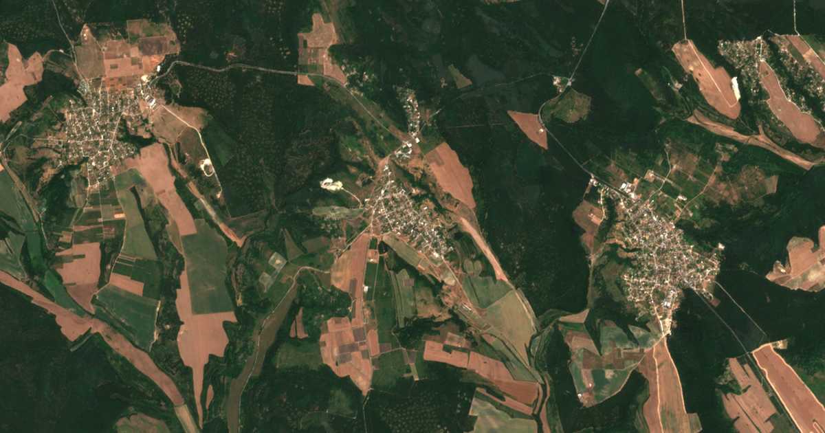 Carte satellite de Benkovski