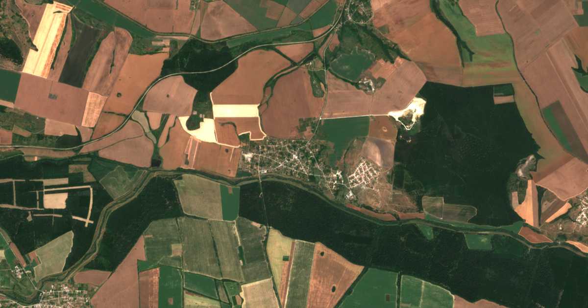 Carte satellite de Dabravino