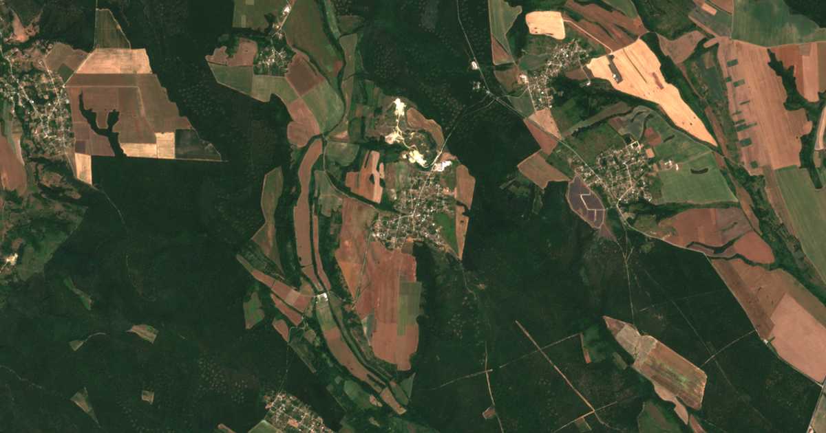 Carte satellite de Kitka