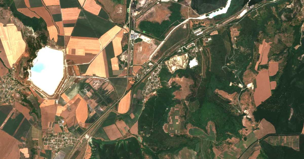 Carte satellite de Razdelna