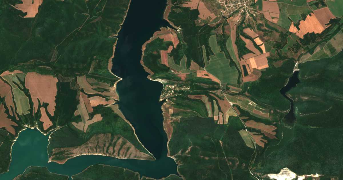 Carte satellite de Debelec