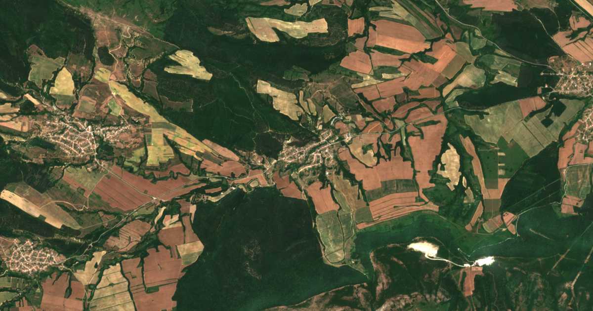 Carte satellite de Lopushna