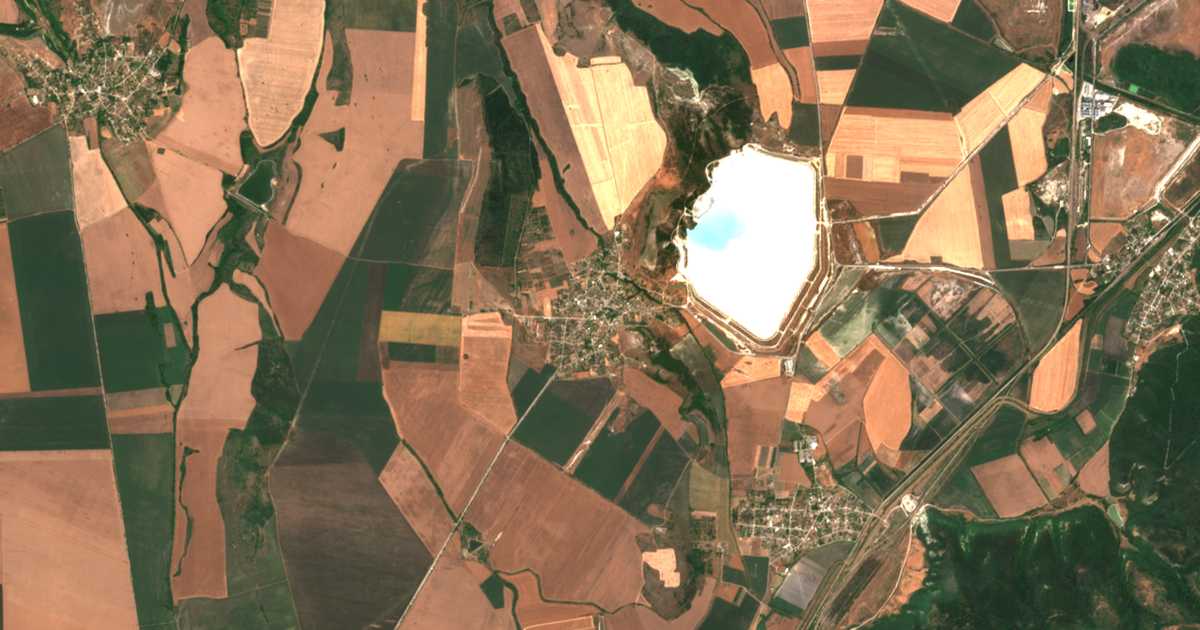 Carte satellite de Padina
