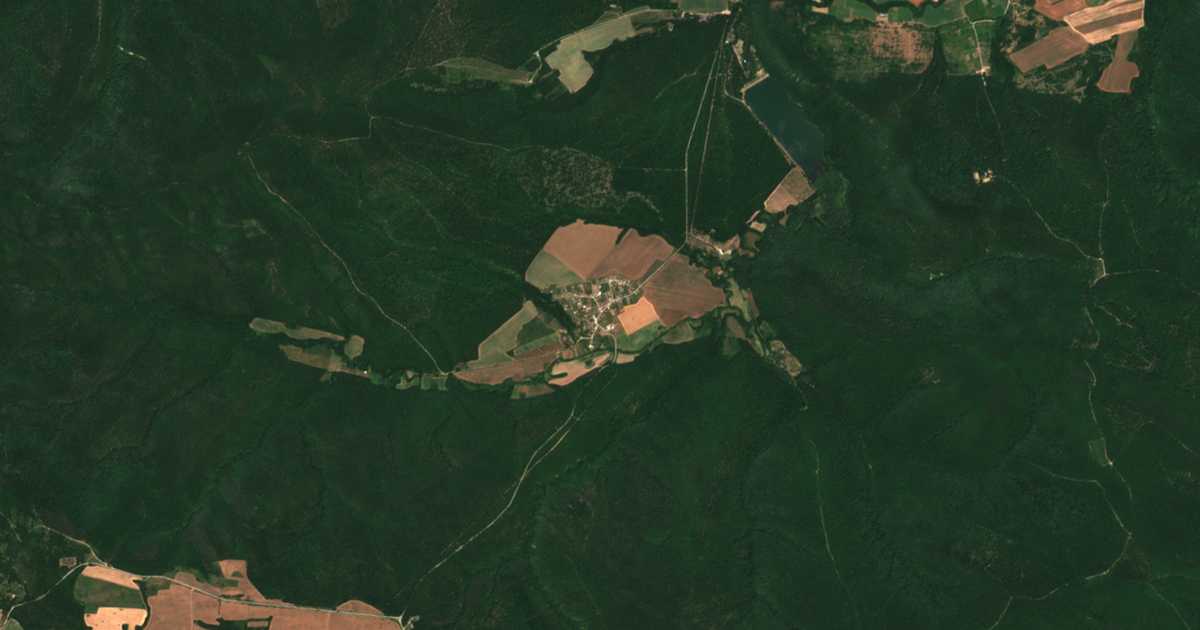 Carte satellite de Krivini