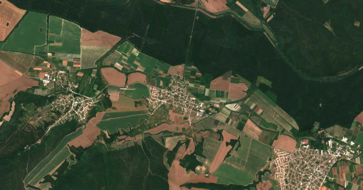 Carte satellite de Pchelnik