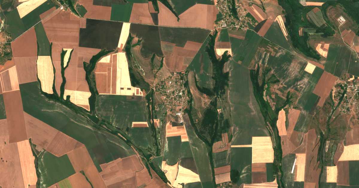 Carte satellite de Čerkovna