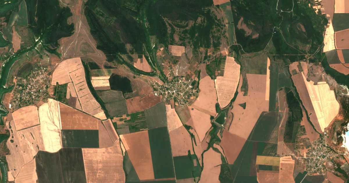 Carte satellite de Manastir
