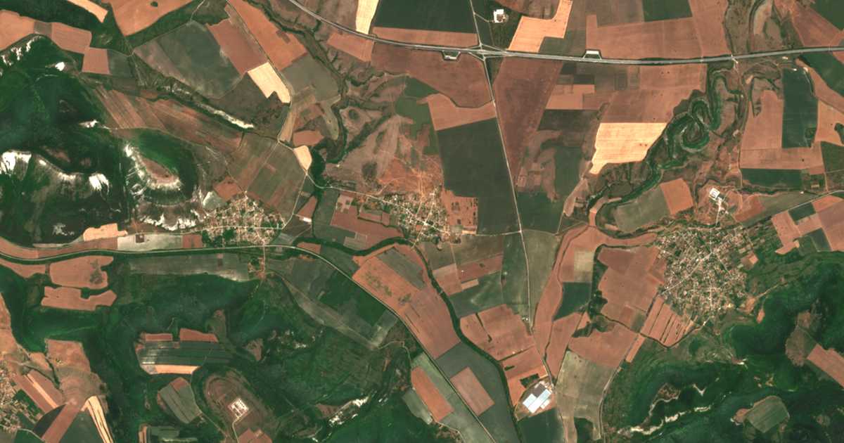 Carte satellite de Zlatina