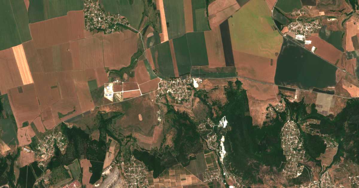 Carte satellite de Kalimantsi