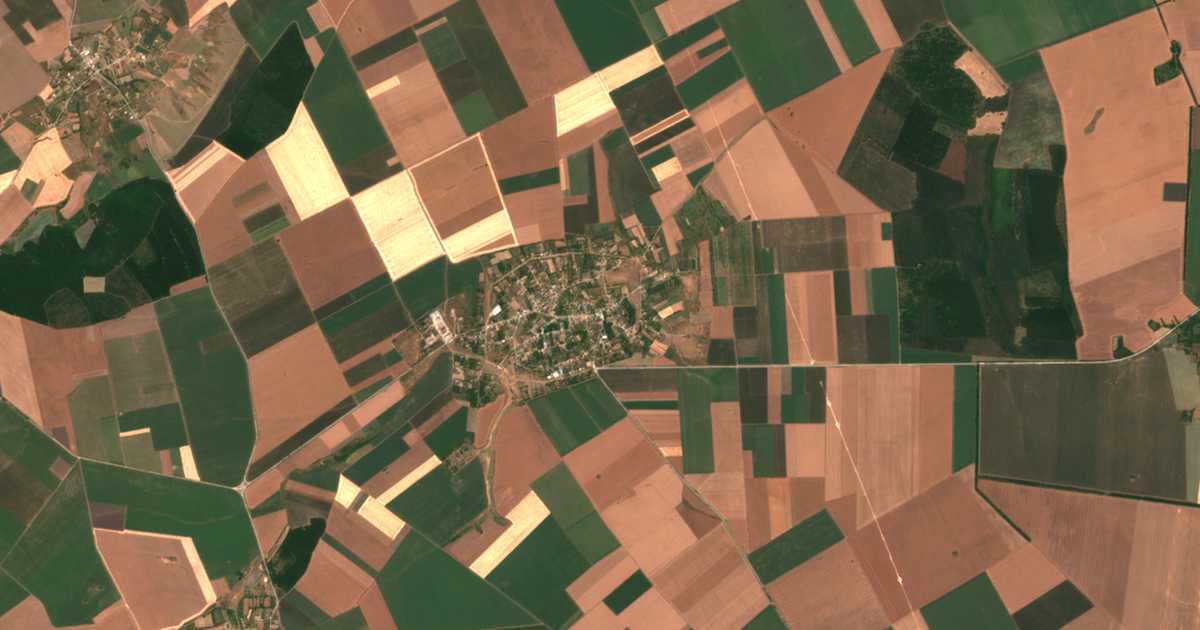 Carte satellite de Cherventsi