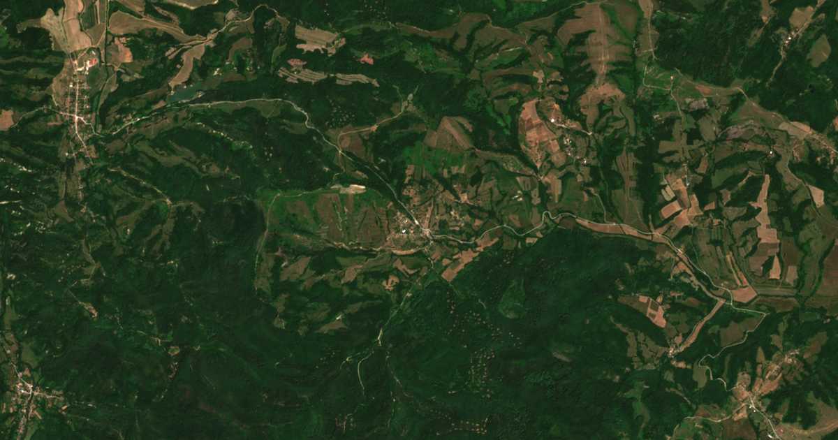 Carte satellite de Kamenari