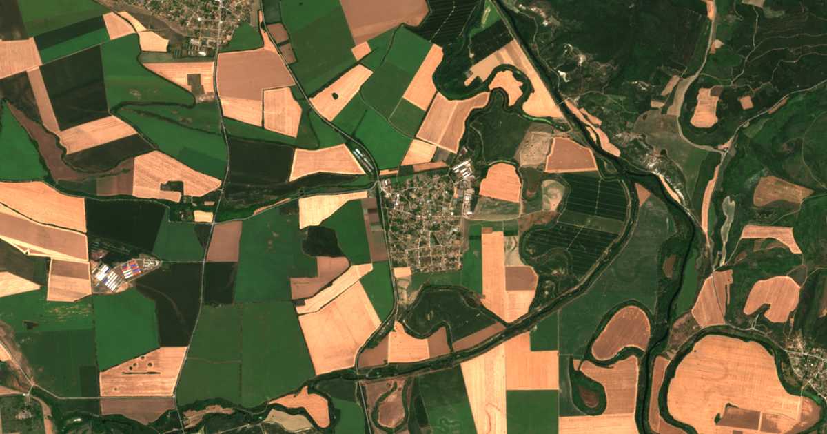 Carte satellite de Krusheto