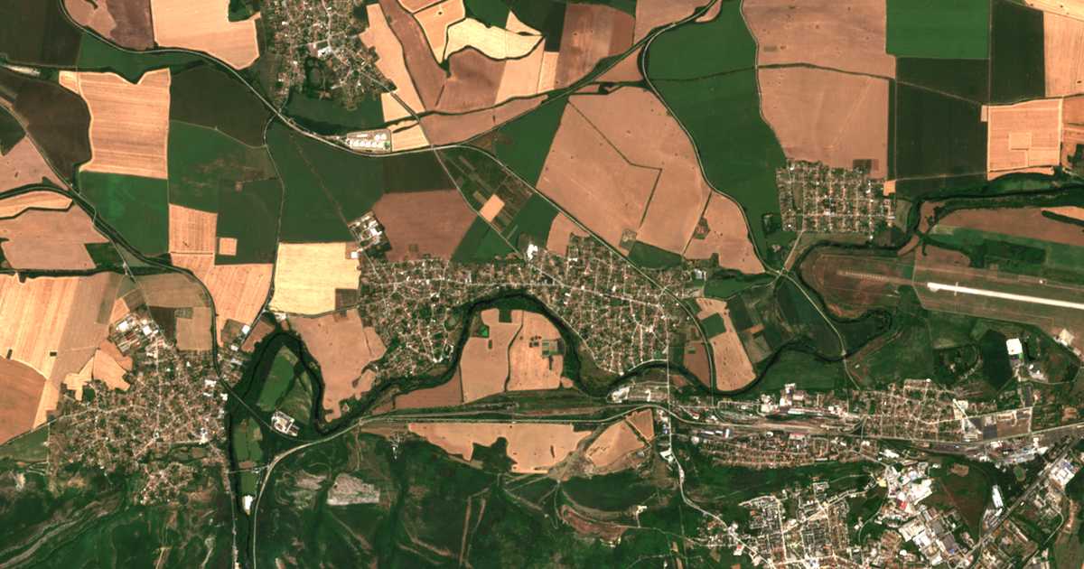 Carte satellite de Parvomaytsi