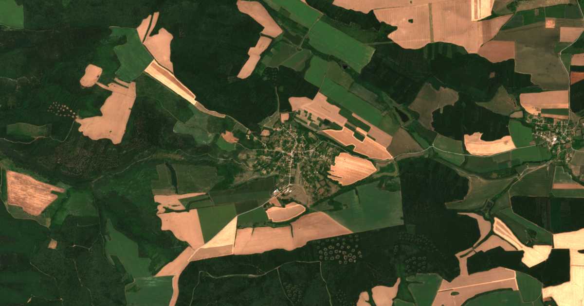 Carte satellite de Strelec