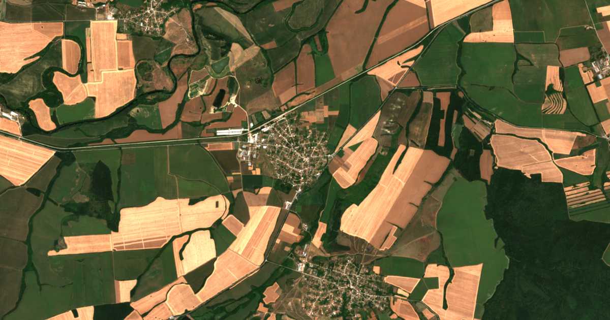 Carte satellite de Kozarevec