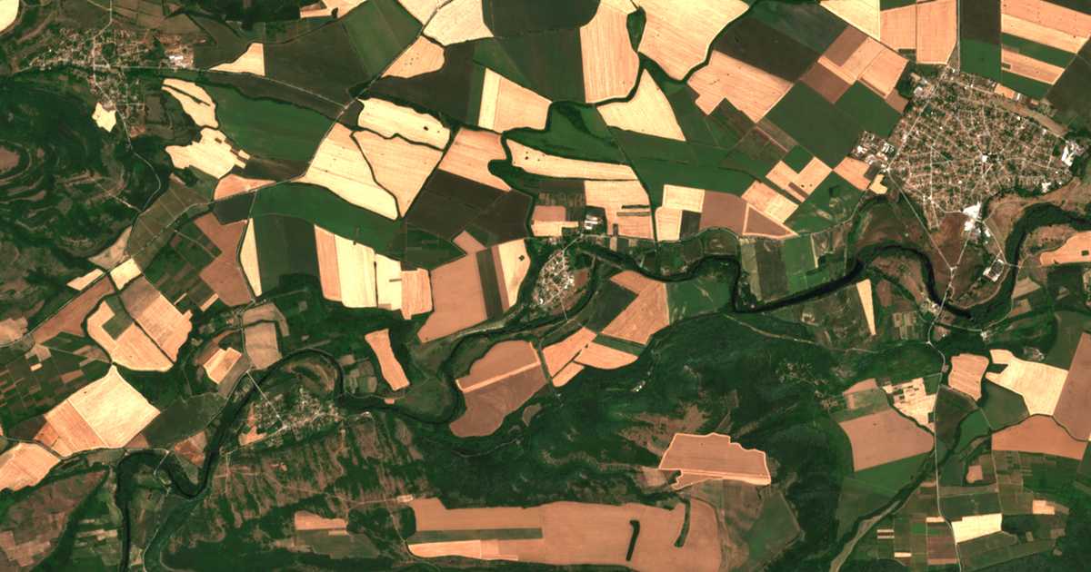 Carte satellite de Rosica