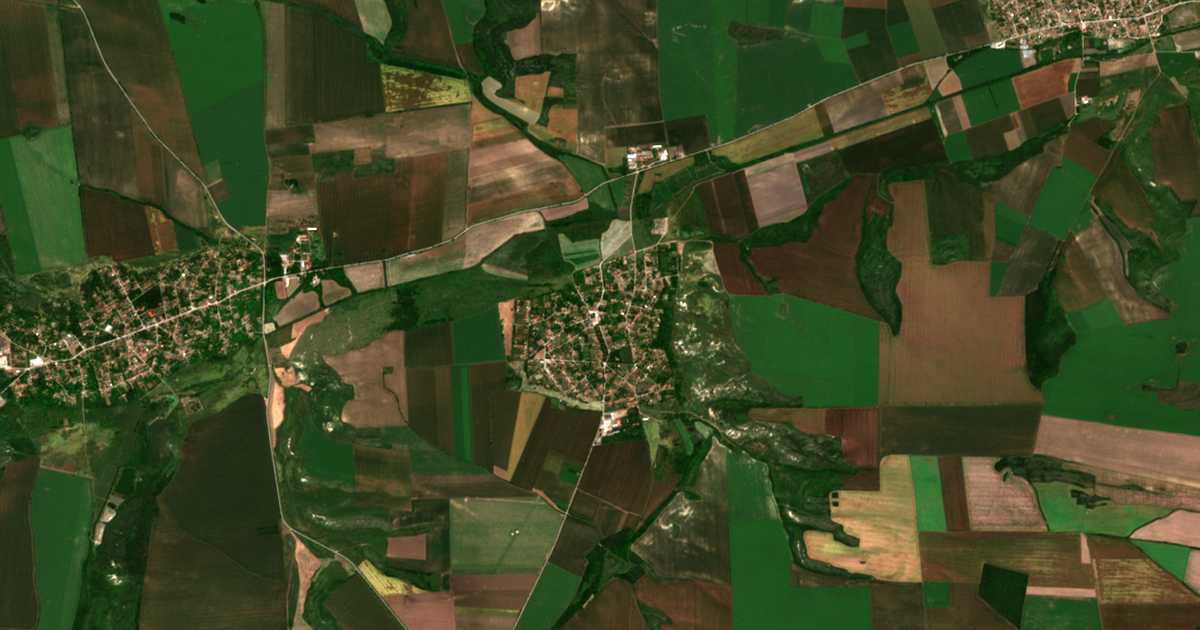 Carte satellite de Ivanča