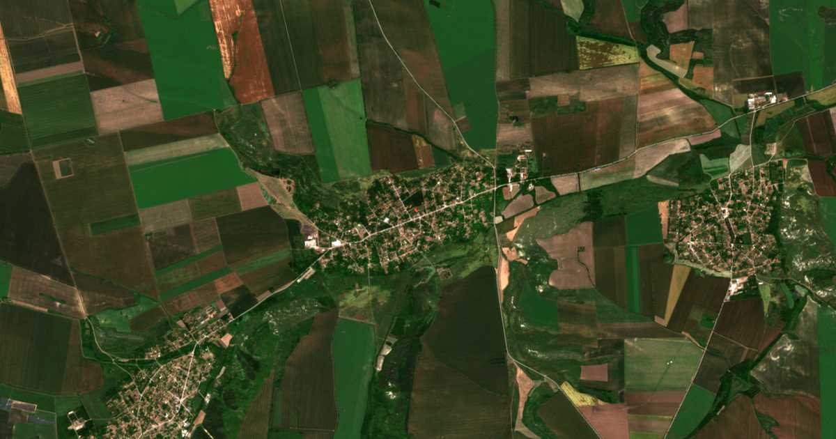 Carte satellite de Obedinenie
