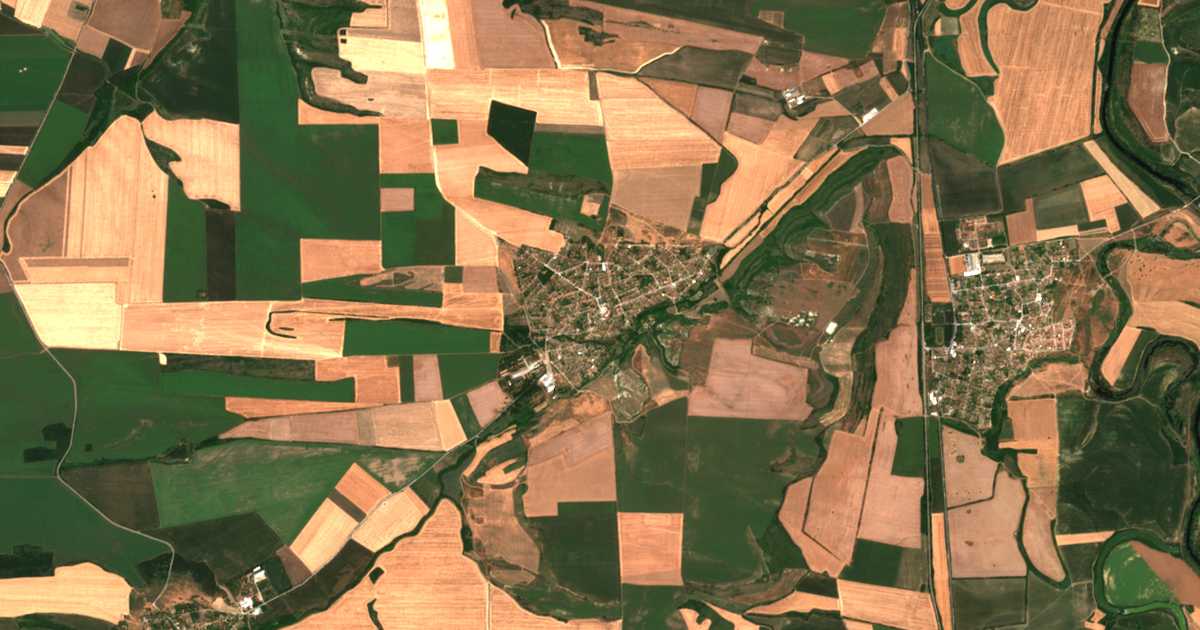Carte satellite de Polski Senovets
