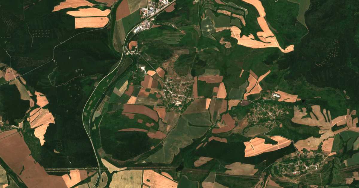 Carte satellite de Blagoevo