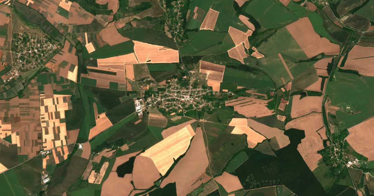 Carte satellite de Kamen