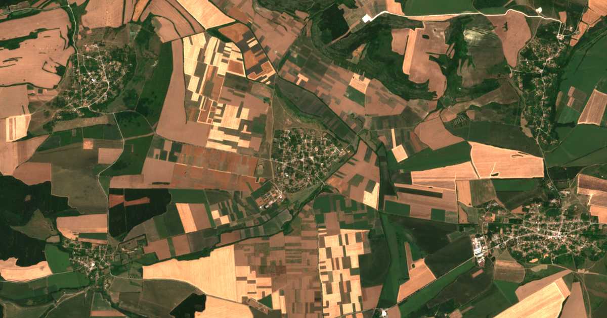 Carte satellite de Lozen