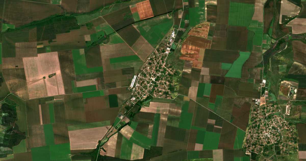 Carte satellite de Morava