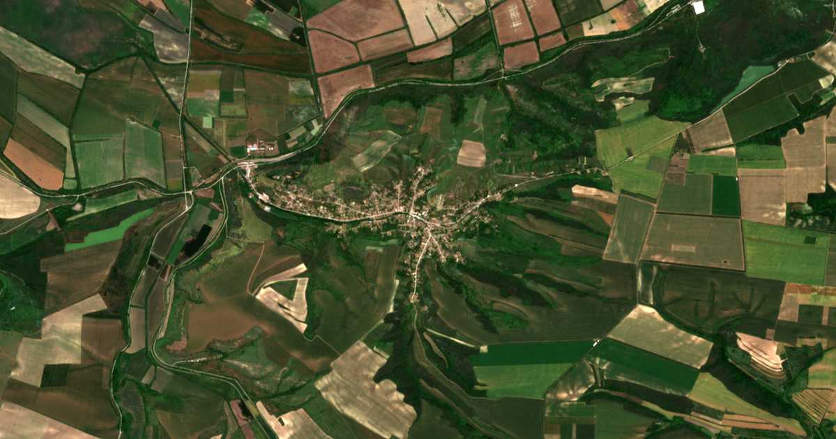 Carte satellite de Oreš