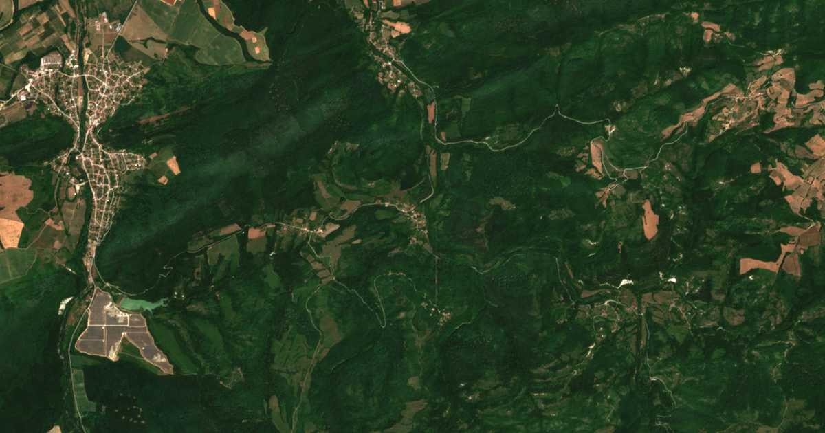 Carte satellite de Dedina