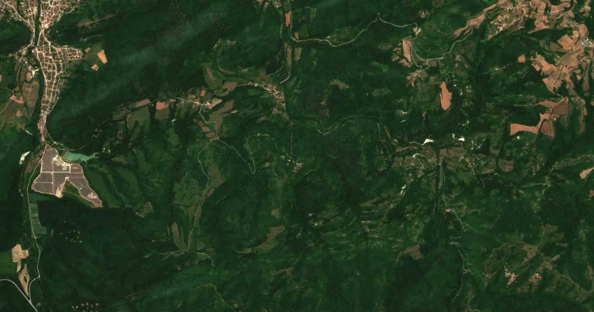 Carte satellite de Dedintsi