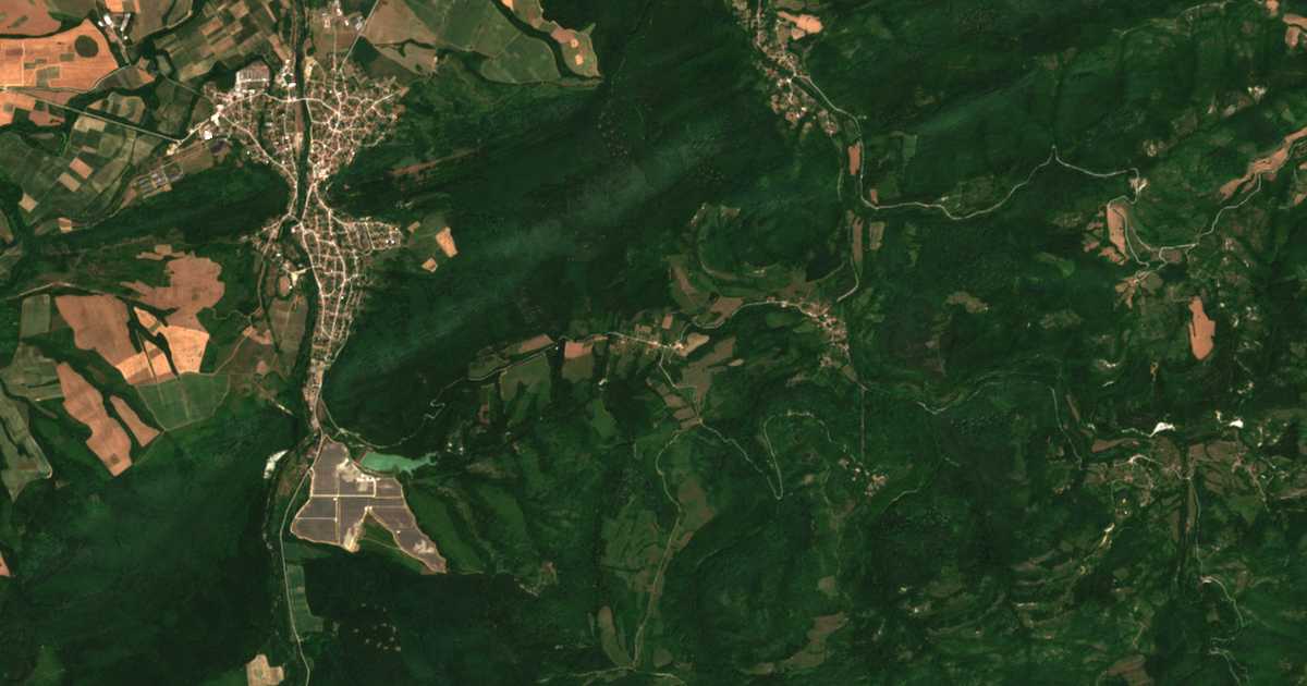 Carte satellite de Ravnovo