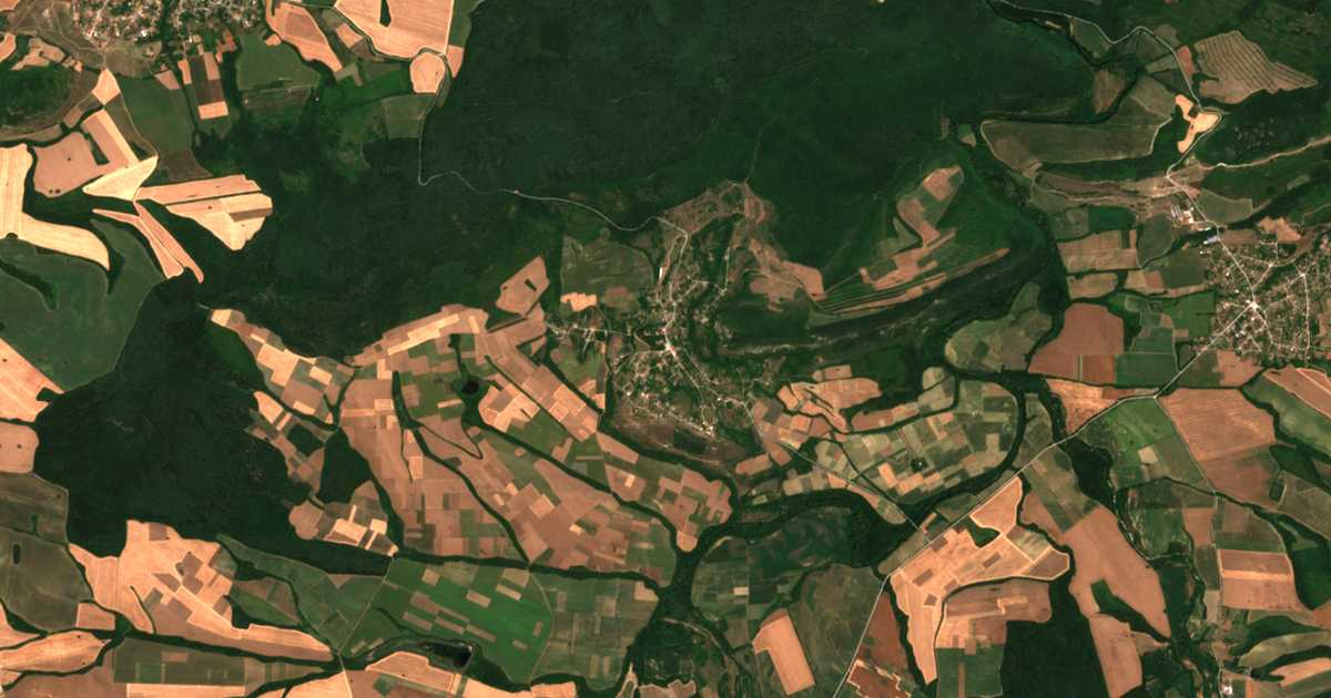 Carte satellite de Rodina