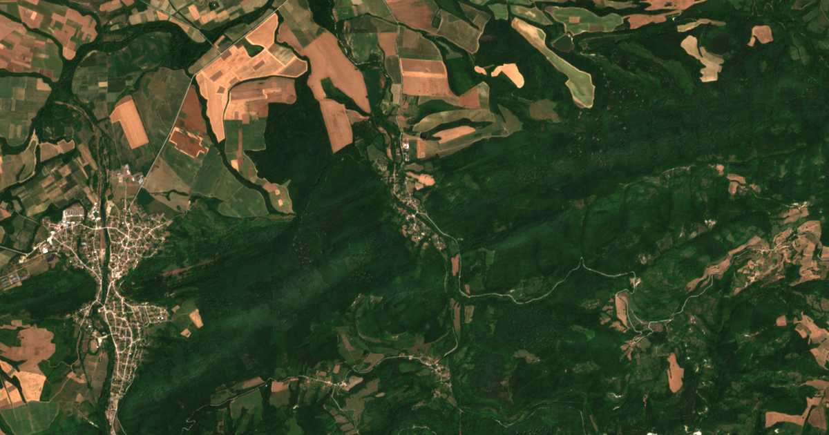 Carte satellite de Rosno
