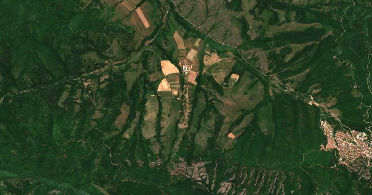 Carte satellite de Dabravka