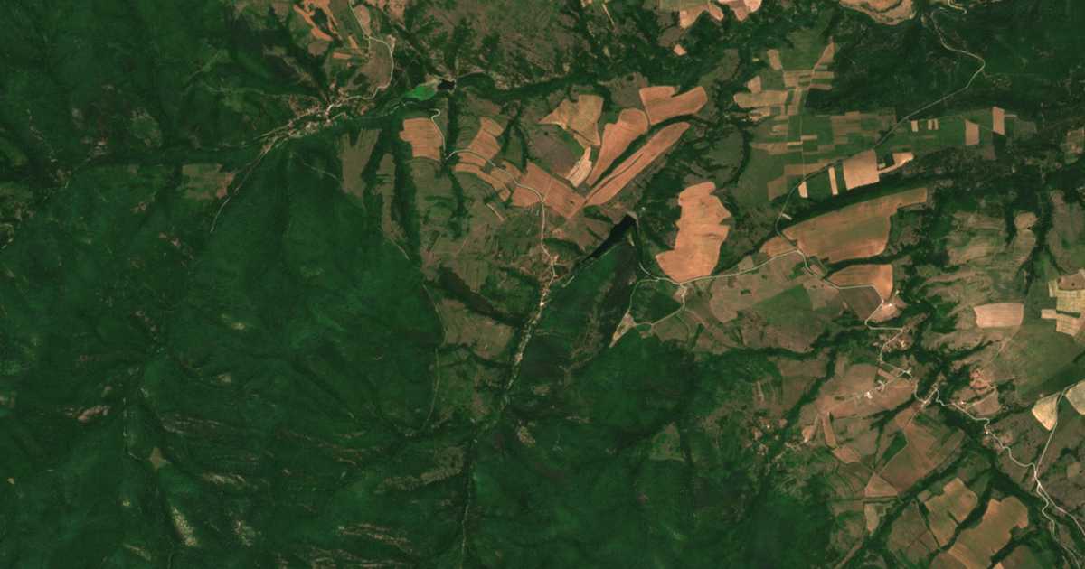 Carte satellite de Oshane