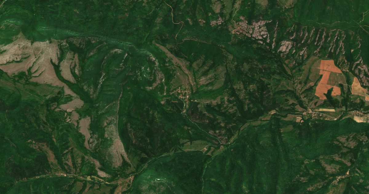 Carte satellite de Prauzhda