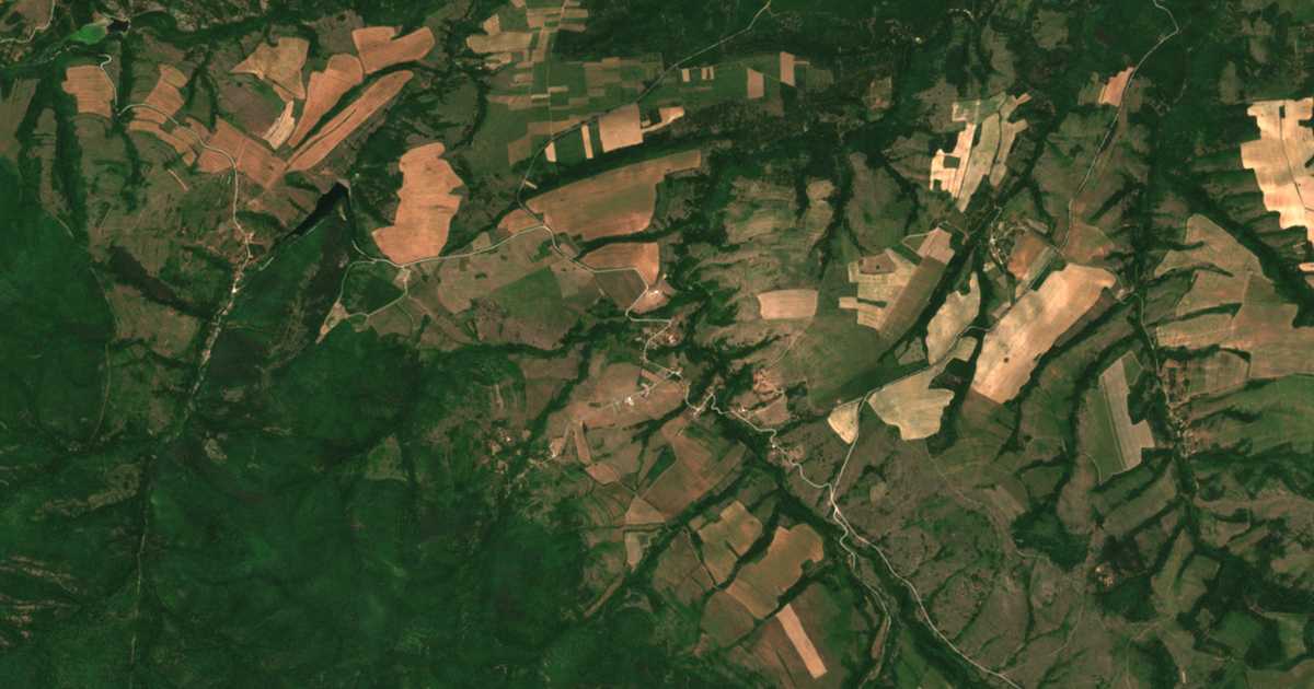 Carte satellite de Veshtitsa