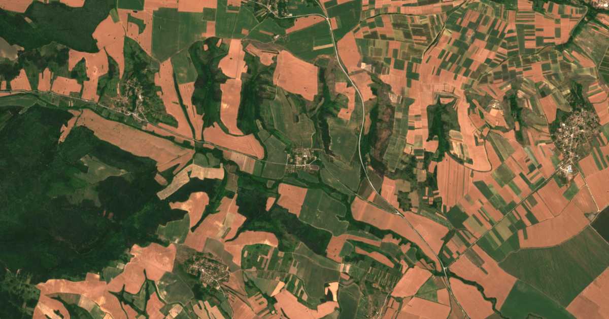 Carte satellite de Kalina